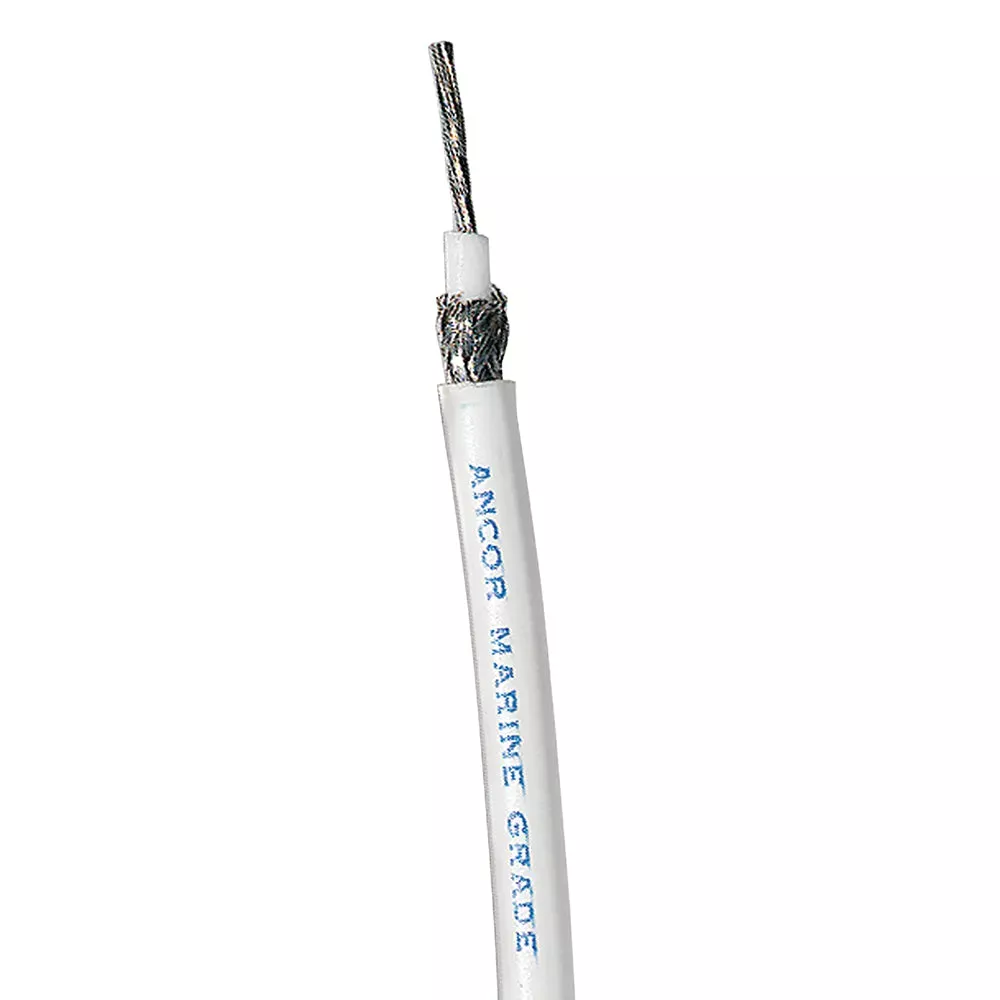 Ancor Coaxial Cable – RG 58CU – White – 100′ 150510