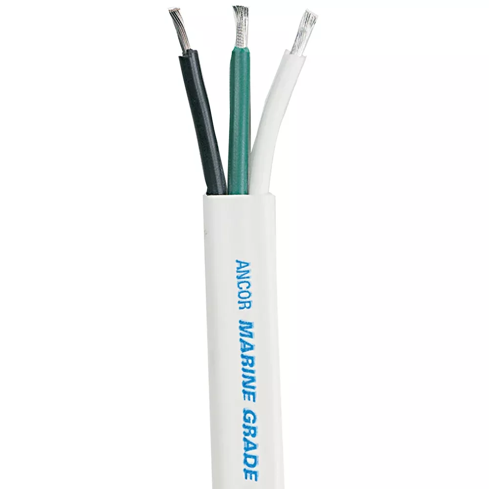 Ancor White Triplex Cable – 14/3 AWG – 500′ 131550