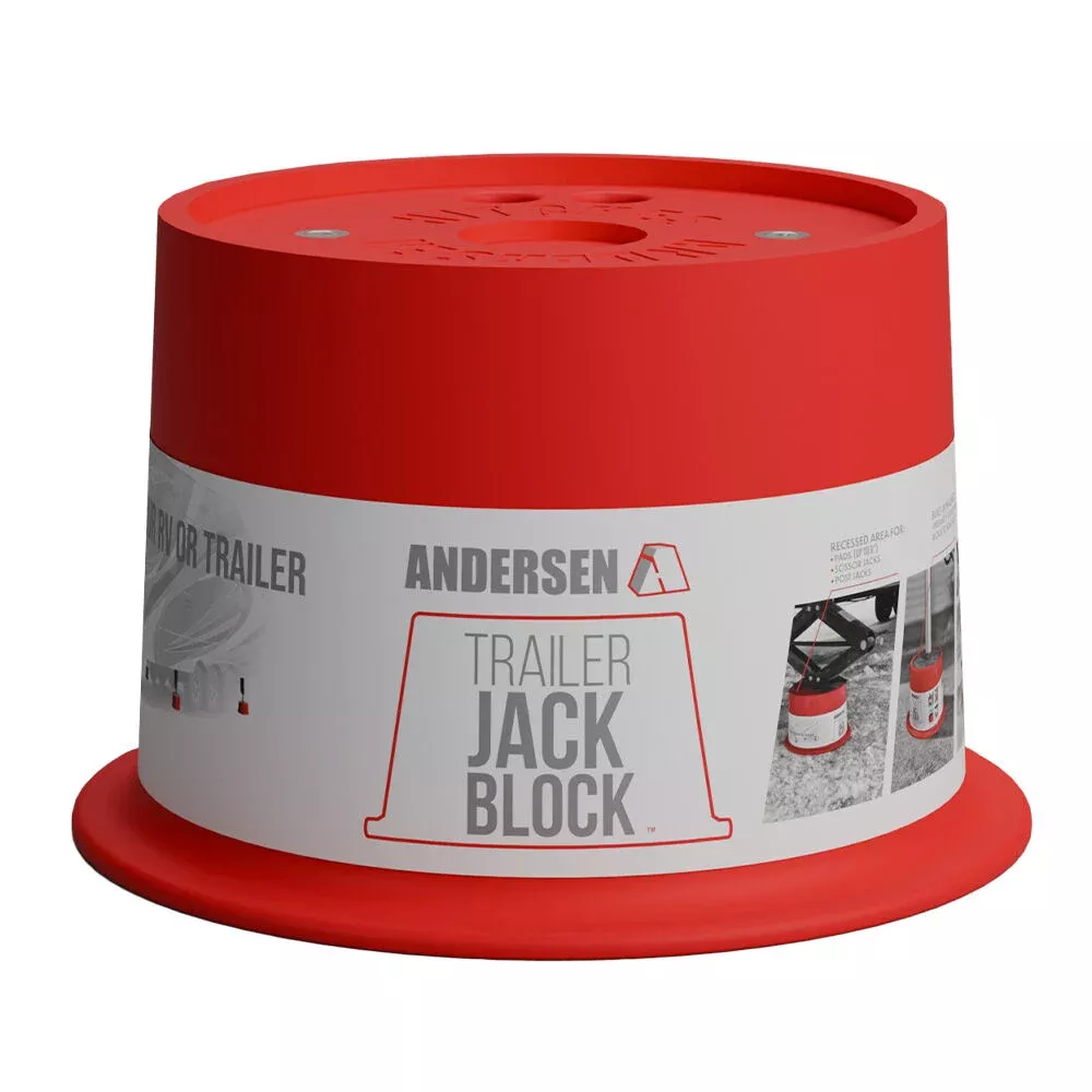 Andersen Hitches Trailer Jack Block – Single, 8 Inch