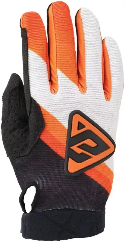 Answer 25 Peak Flo Gloves Black/Hyper Orange/White – XS