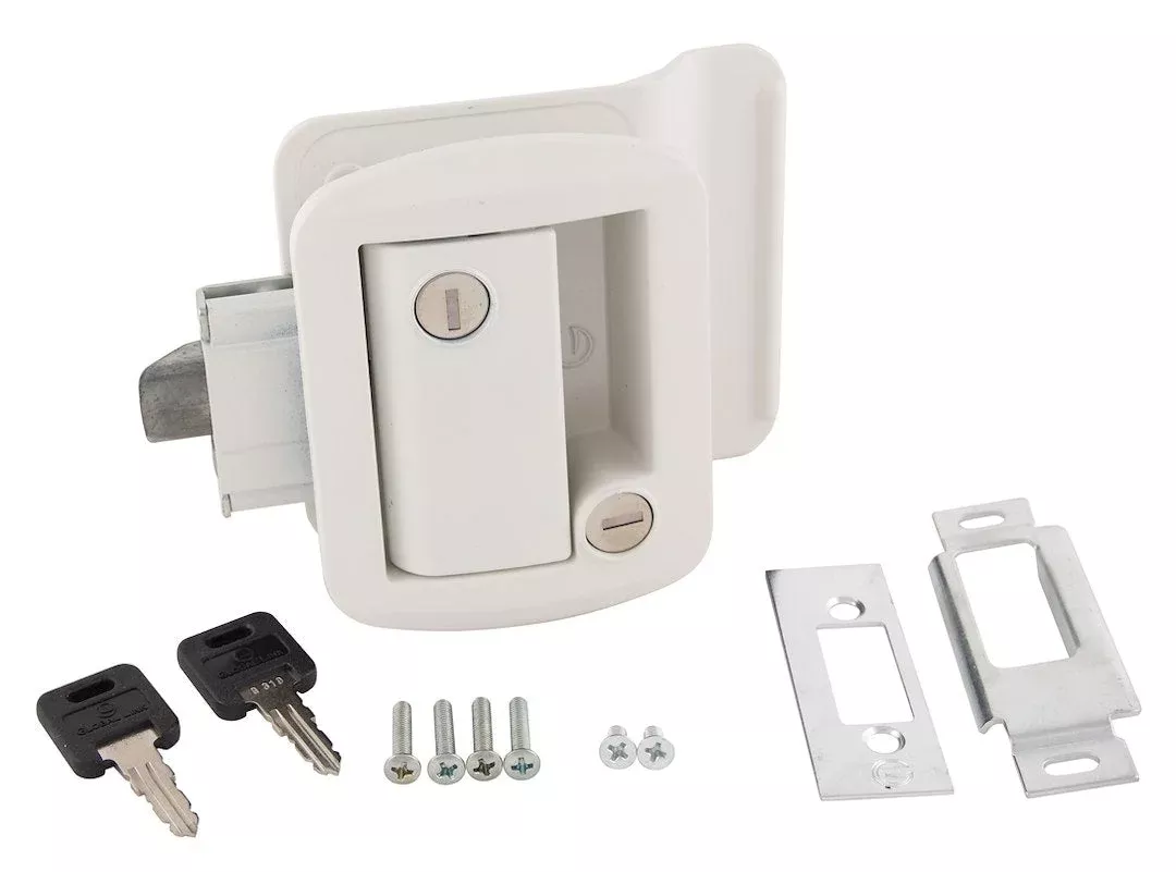 AP Products 013-571 Entry Door Latch - Dead Bolt, White