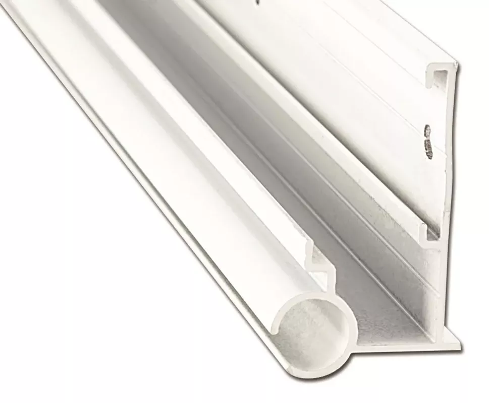 AP Products 021-56301-16 16' Polar White Aluminum Insert Gutter/Awning Rail