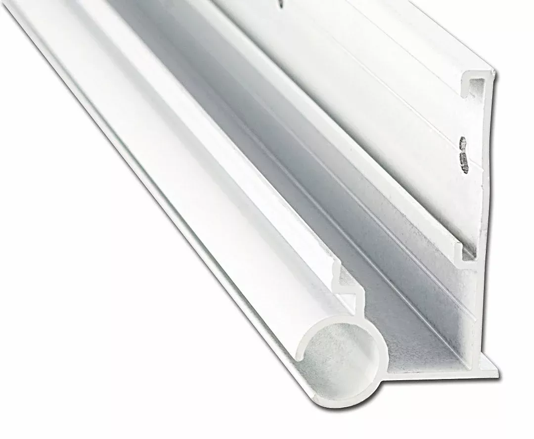 AP Products 021-56301-16 Gutter/Awning Rail - 16 ft, Polar White