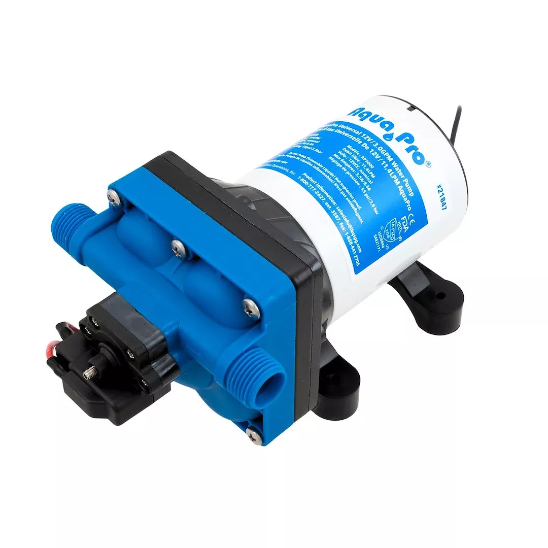 Aqua Pro 21847 Fresh Water Pump - 12V DC, 3 GPM, 55 PSI