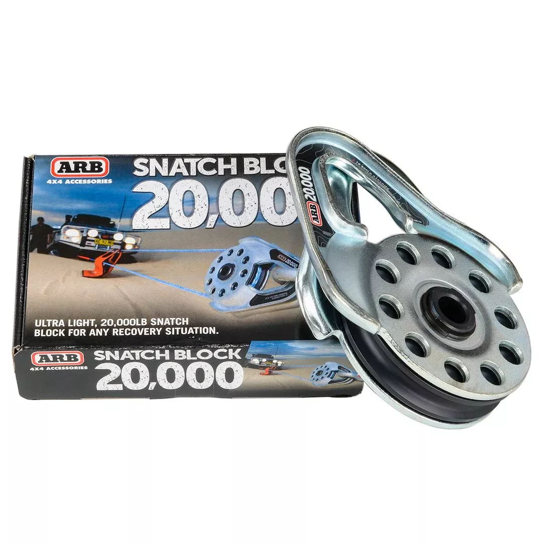 ARB 10100020A Ultra-Light 20,000 lb Snatch Block - Silver
