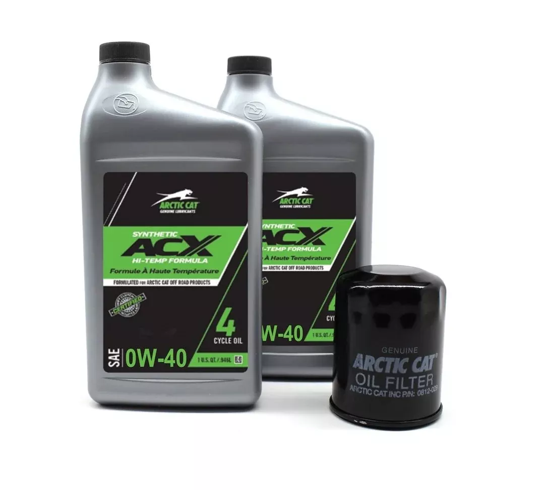ARCTIC CAT ATV PROWLER ACX 0W-40 OIL CHANGE KIT TWO QUARTS - 2436-851