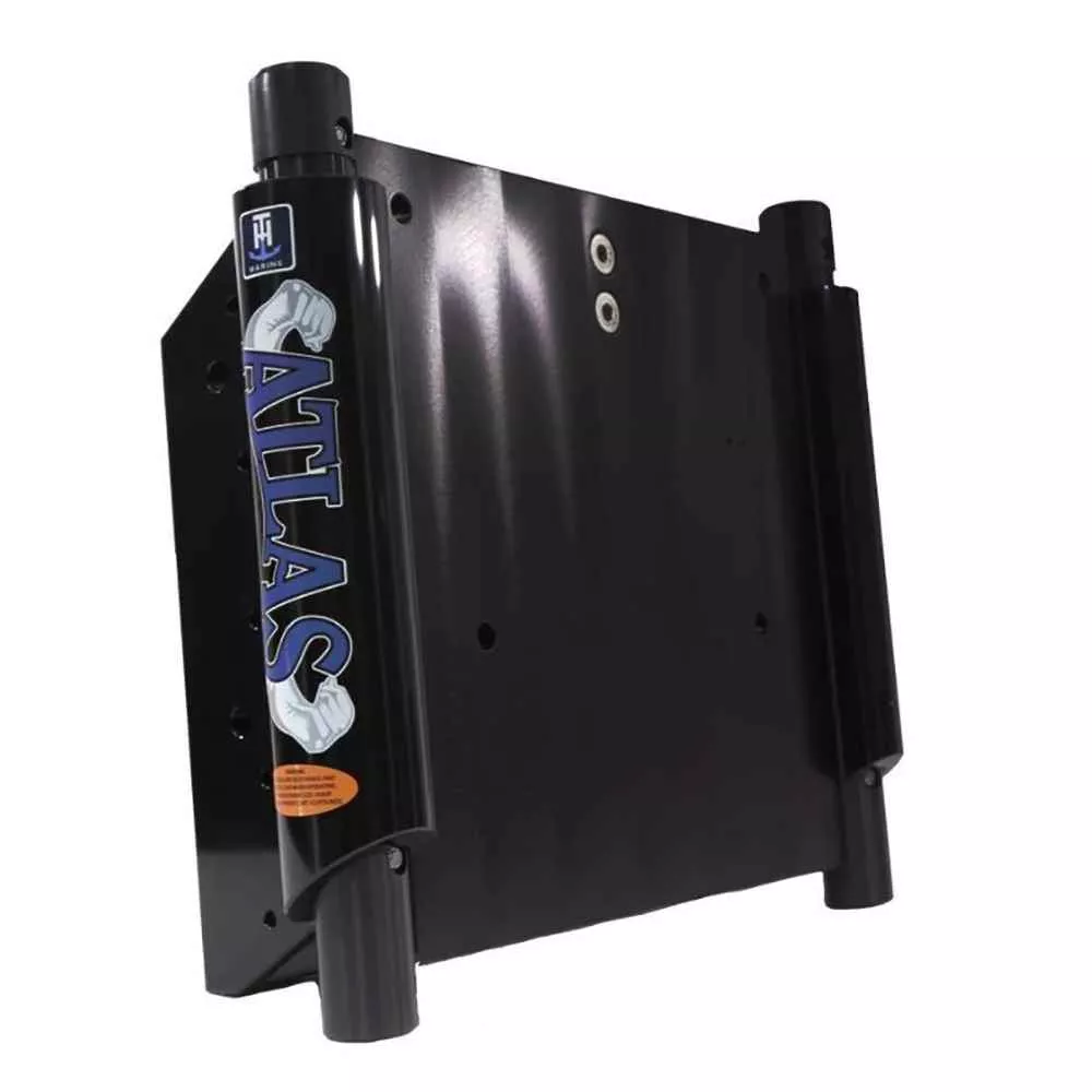 ATLAS 4" Set Back Hydraulic Jack Plate - Gloss Black Anodized