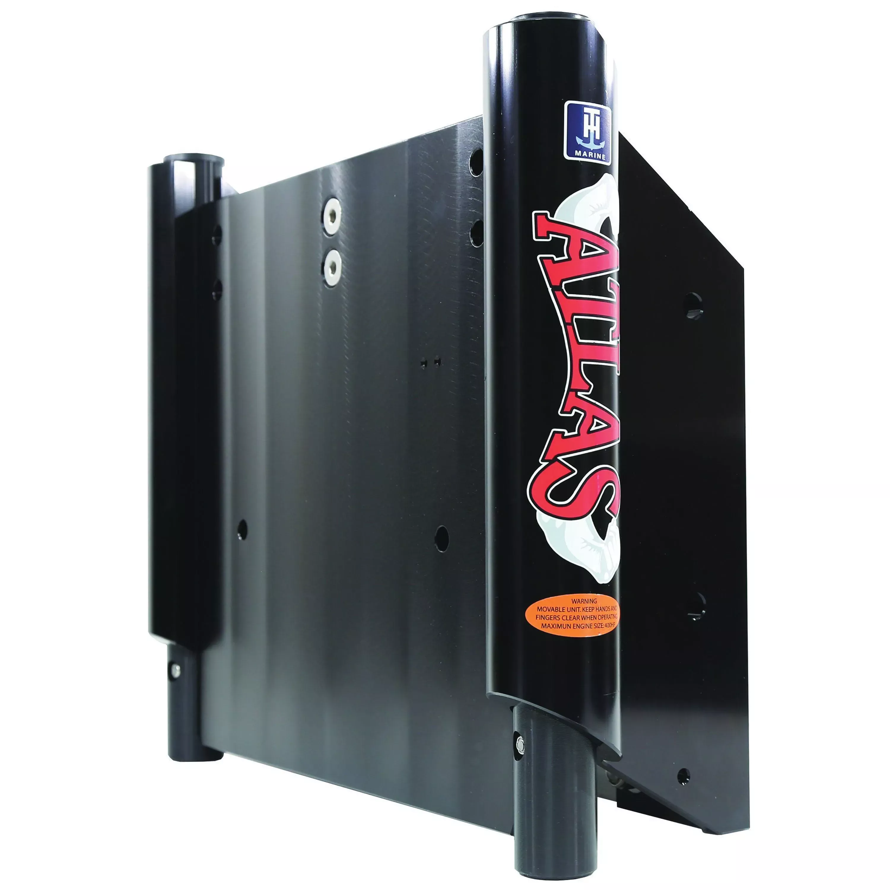 Atlas AHJ-8V-B-DP Hydraulic Jack Plate – Black, 8 “