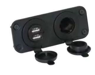 Attwood Marine 12V Wired USB Outlet – 14262-6