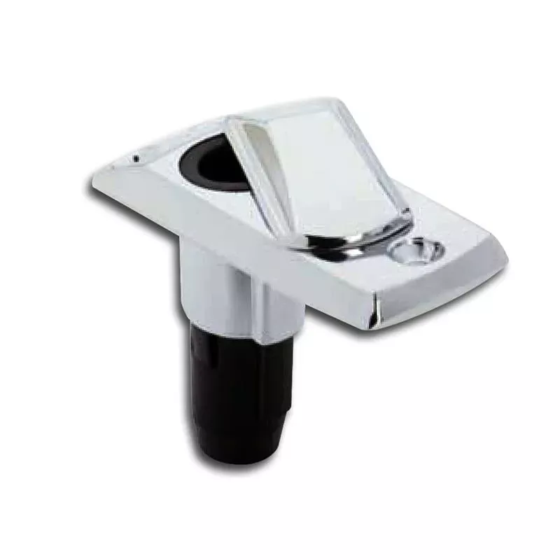 Attwood Rectangular 2-Pin Chrome Zamak Base, Bulk 9113391
