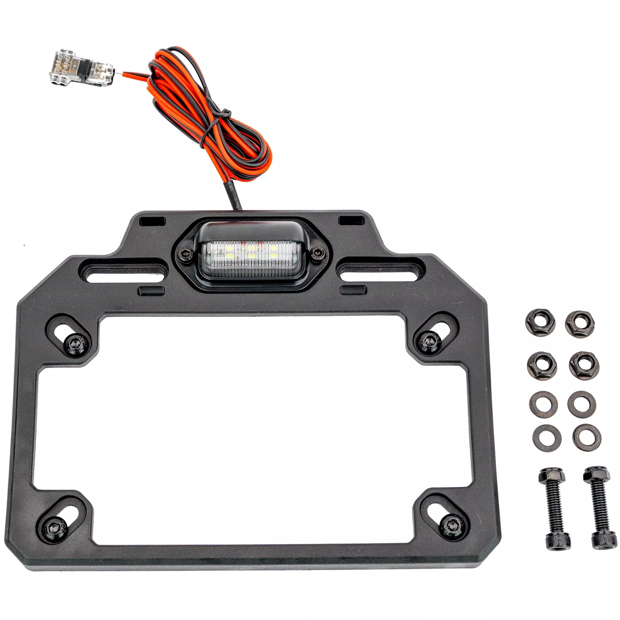 ATV TEK ADJUSTABLE LICENSE PLATE BRACKET W/ LED LIGHT - 45-2121