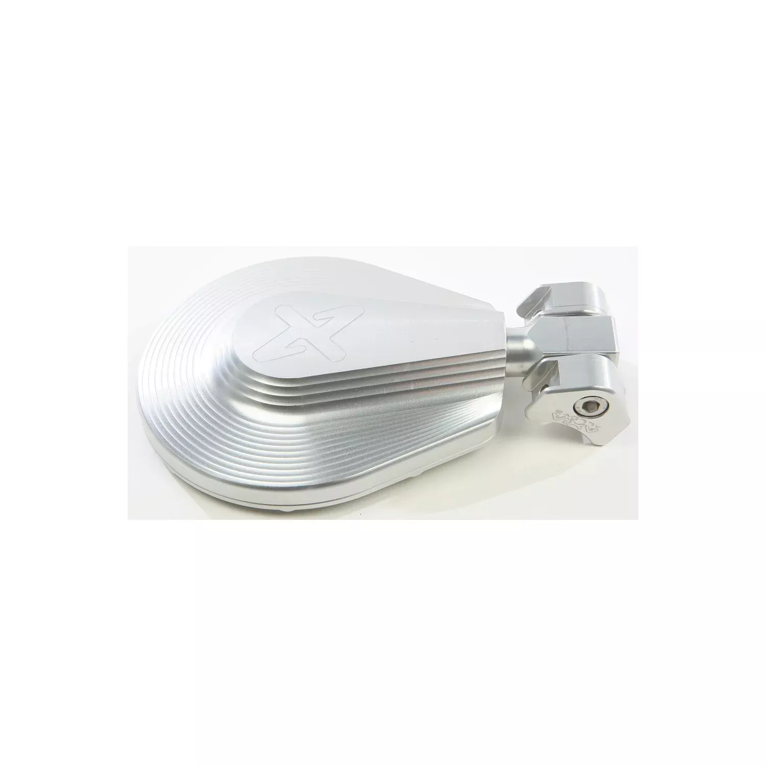 AXIA 6" ROUND FOLDING SIDE MIRROR SILVER 2 CLAMPS NEEDED - 12-9120