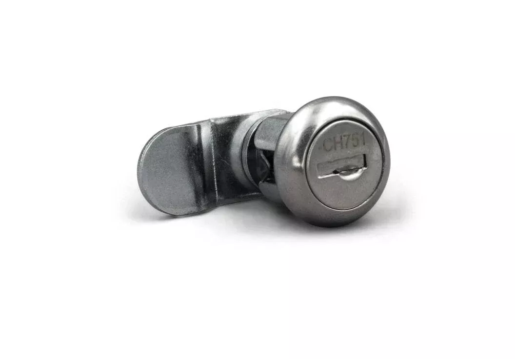 B&B Molders 94151 Cam Lock Cylinder 1-1/8", W/751 Key, Chrome