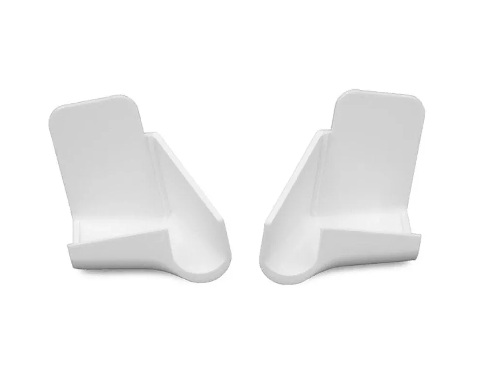 B&B Molders 94168 Short Rain Gutter Spouts – Polar White