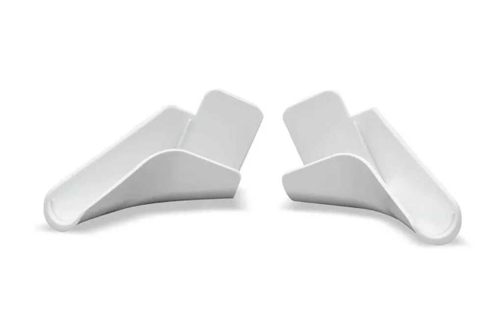 B&B Molders 94170 Medium Length Rain Gutter Spouts – Polar White