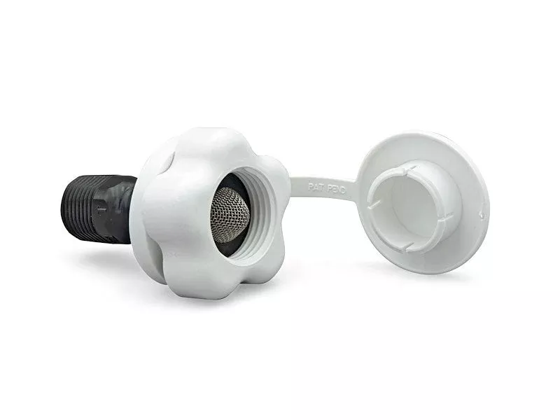B&B Molders 94210 Plastic Check Valve Replacement 1/2" - White