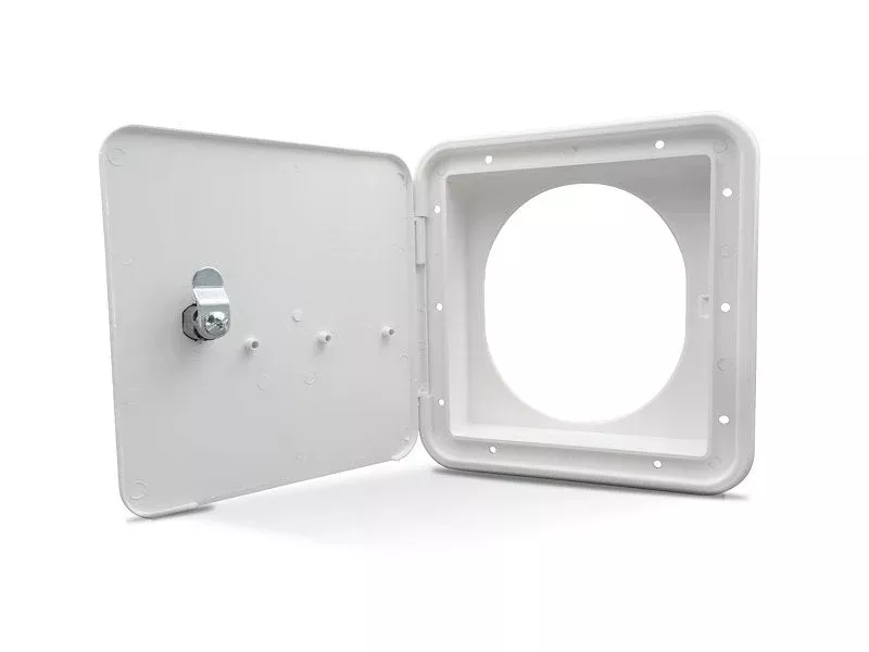 B&B Molders 94304 Gas Hatch Oval Back Polar White