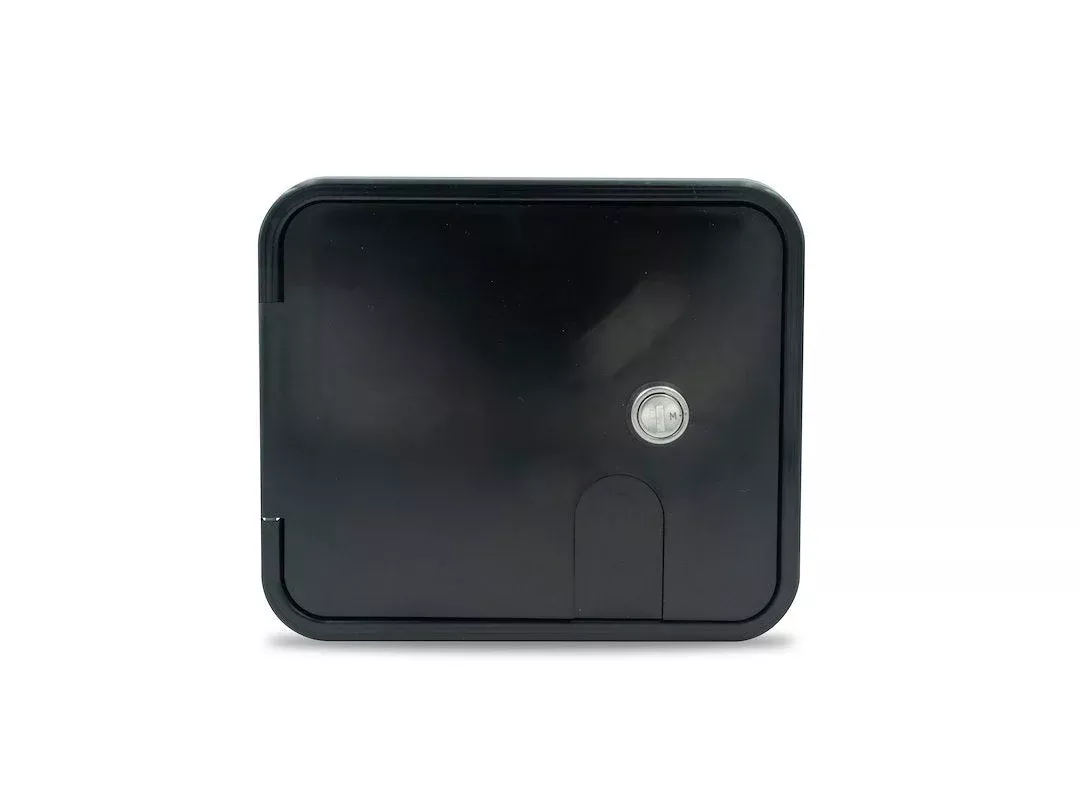 B&B Molders Lockable Sewer Hose Storage Hatch - Black – 94255