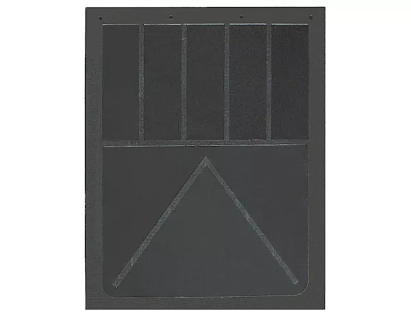 B24SRP - Heavy Anti-Spray Black Rubber Mudflaps 24x24 Inch