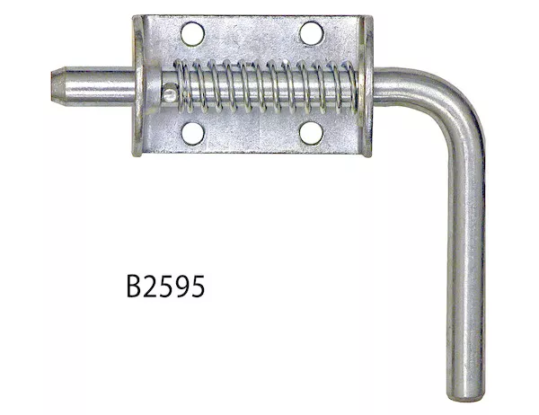 B2595 - 1/2 Inch Zinc Plated Spring Latch Assembly - 1.75 x 5.19 Inch Long