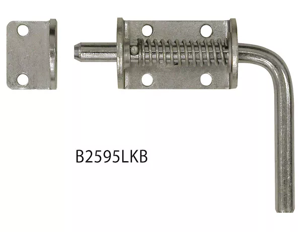 B2595LKB - 1/2 Inch Zinc Plated Spring Latch Assembly with Keeper