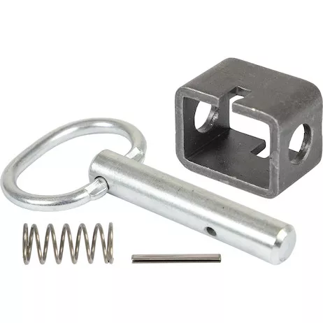 B2598HU - 5/8 Inch Weld-On Spring Latch Assembly-Plain Tube - 2.53 x 4.68 Inch-Unassembled