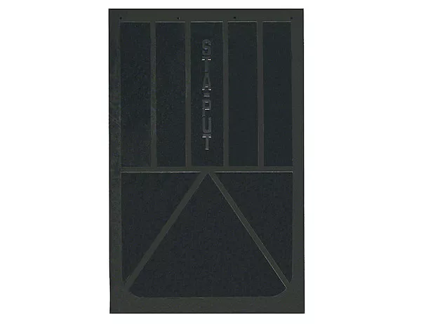 B36SPP - Solid Black Rubber Mudflaps 24x36 Inch