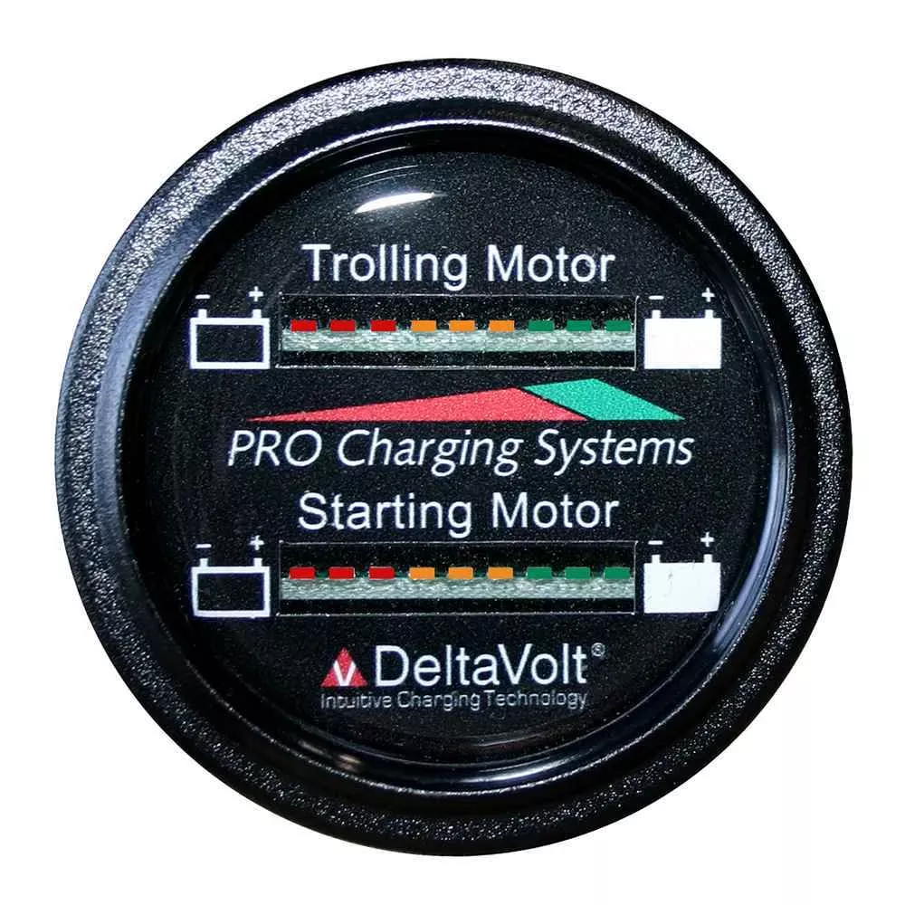 Battery Fuel Gauge – Marine Dual Read Battery Monitor – 12V System – 15′ Battery Cable