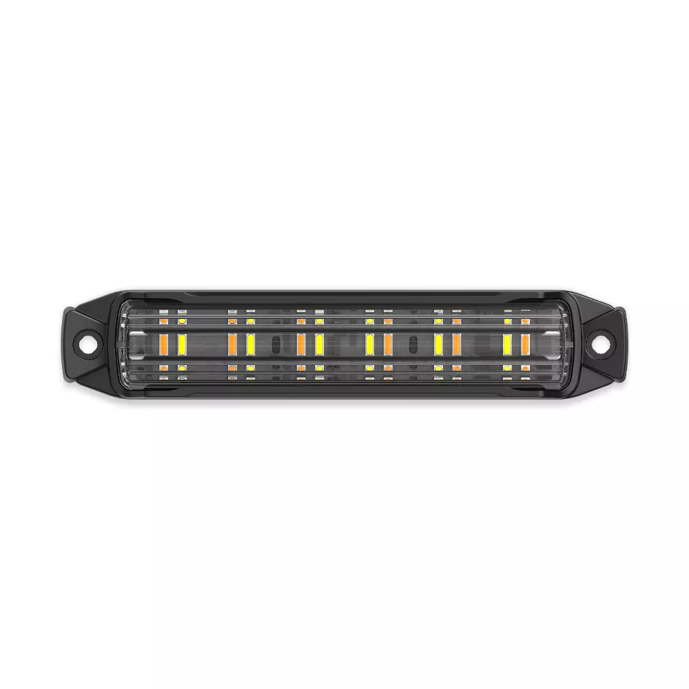 BB6010B - Work Bar Strobe 4, 4" LED Strobe Light, Amber/White (1EA)