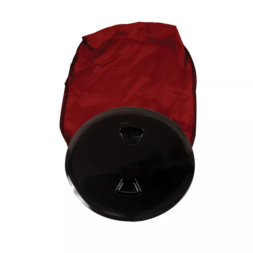 Beckson 5 ” Stow-Away Deck Plate – Black w/12 ” Bag DP50BB