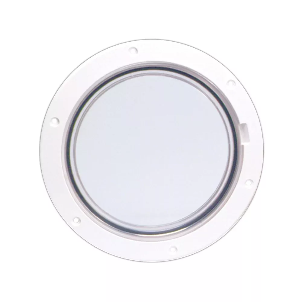 Beckson 6 ” Clear Center Pry-Out Deck Plate – White DP61-W-C