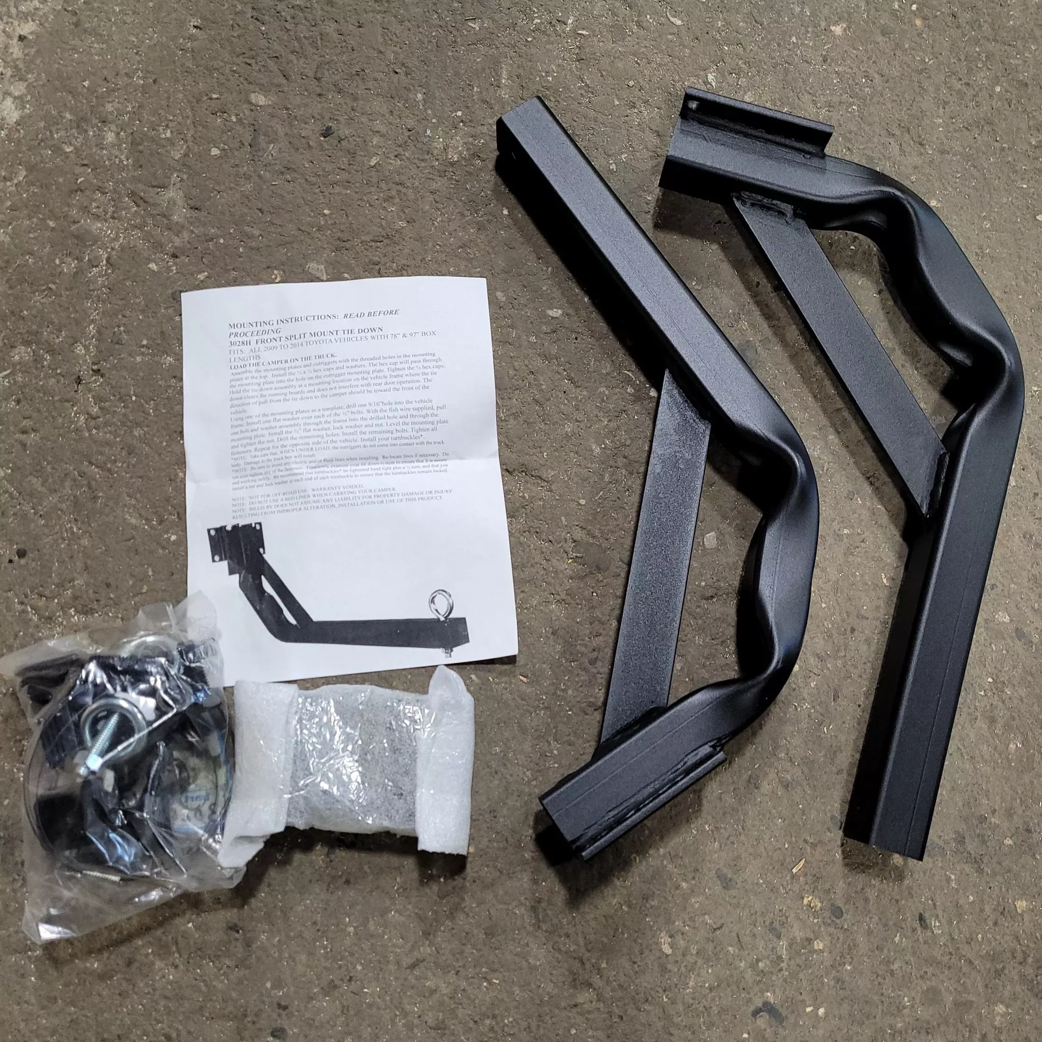 BILLIS RV FRONT TIE DOWN 3028H - 09-14 Toyota
