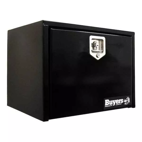 Black Steel Underbody Truck Box w/ T-Handle Latch (14x12x24 Inch)