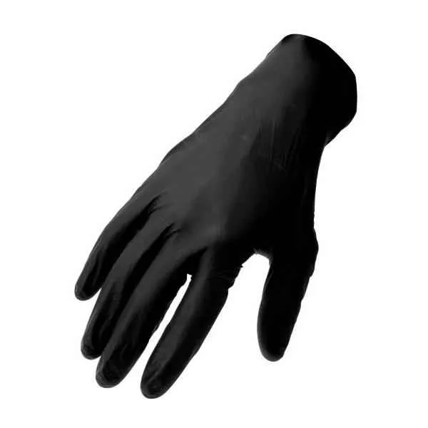 BLK NITRILE GLOVES 100 XL