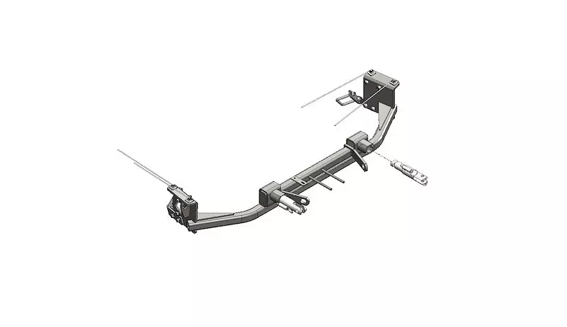 Blue Ox BX1728 Base Plate for Easy Towing Setup