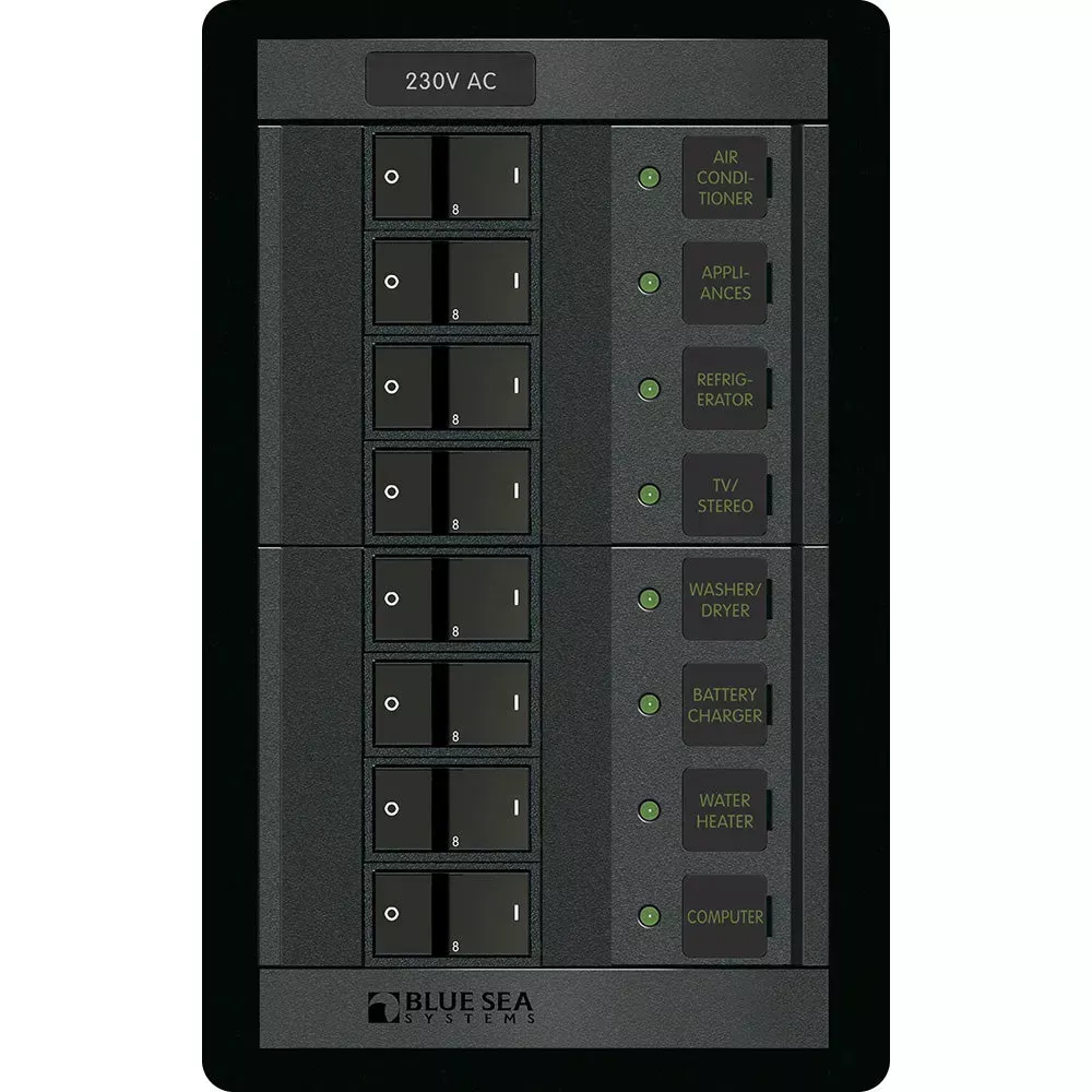 Blue Sea 1229 230 Volt AC 8 Position 360 Panel