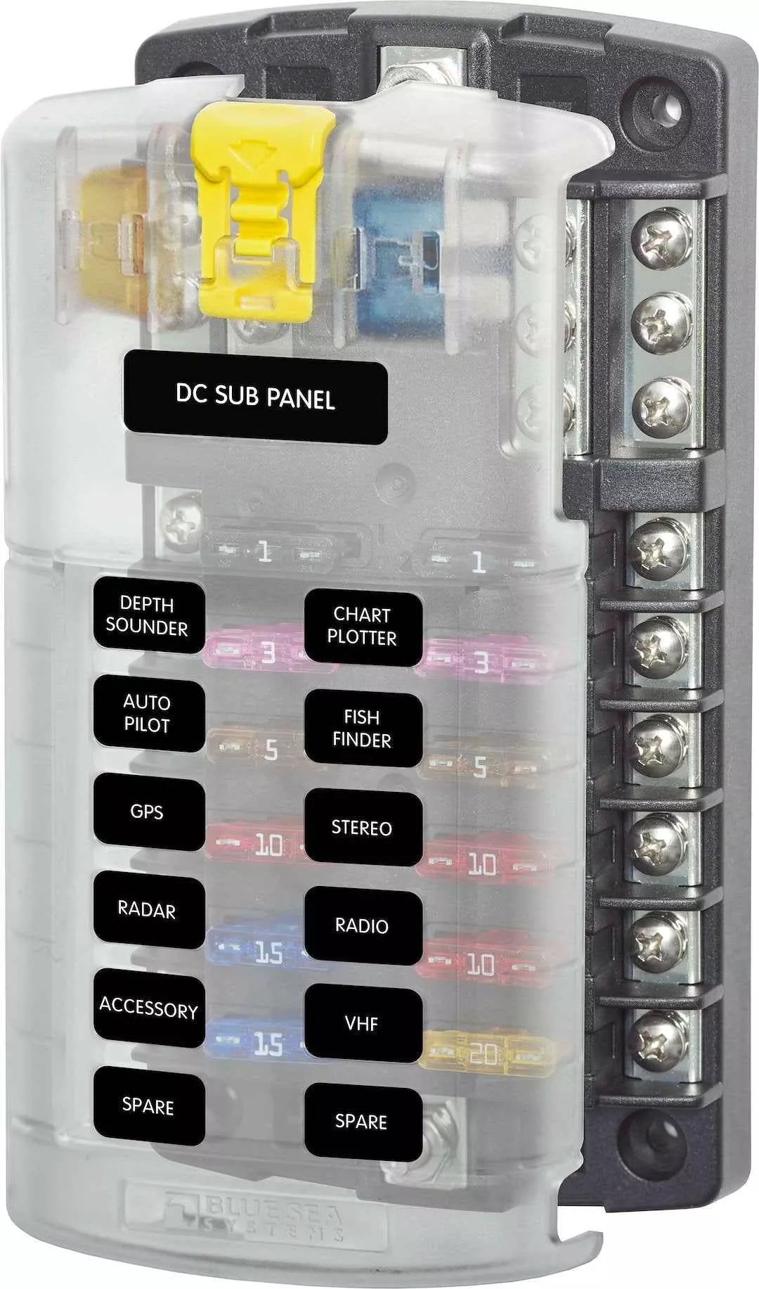 Blue Sea 5026-BSS 12-Circuit ATO/ATC Fuse Block