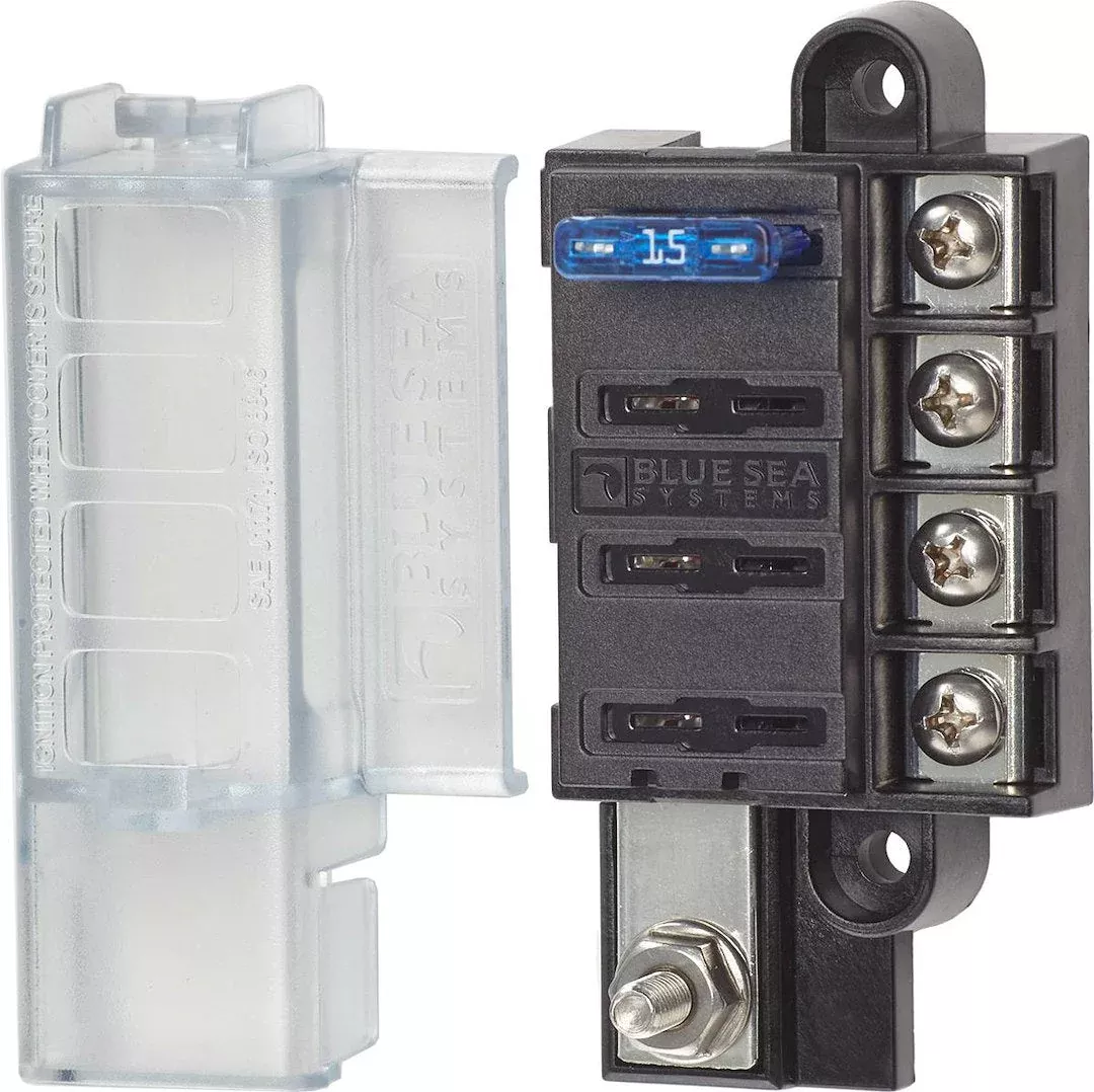 Blue Sea 5045-BSS 4-Circuit ATO/ATC Fuse Block