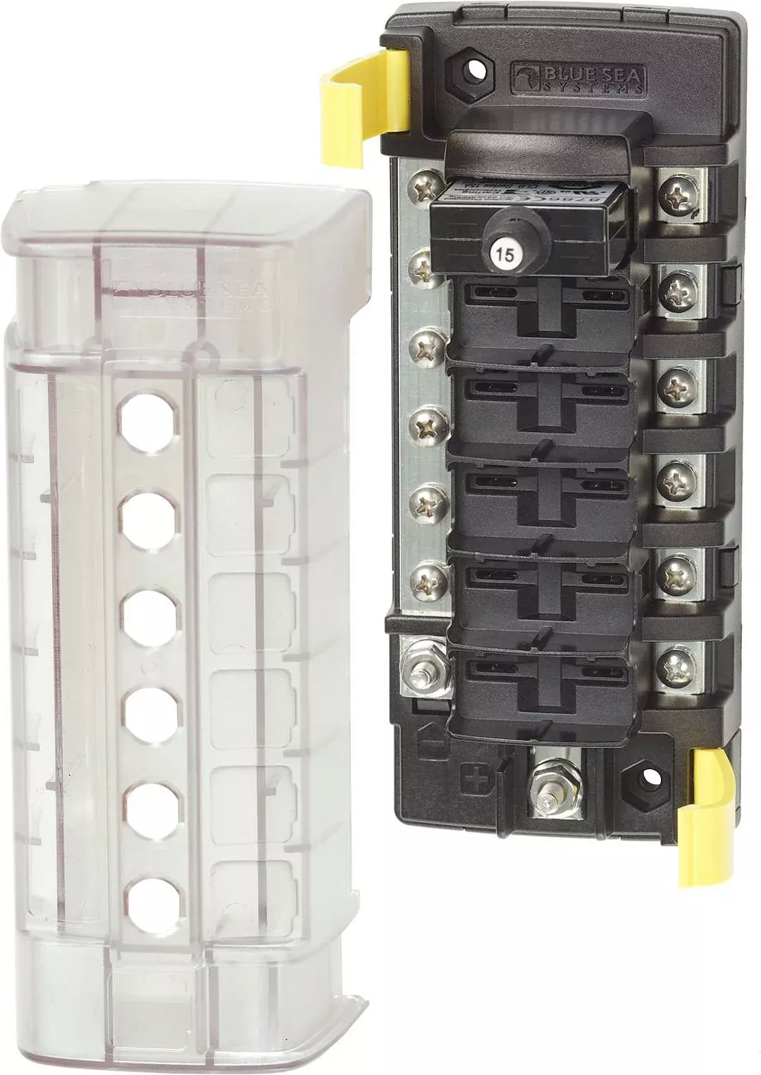 Blue Sea 5052-BSS 6-Position Circuit Breaker Block - 32V DC