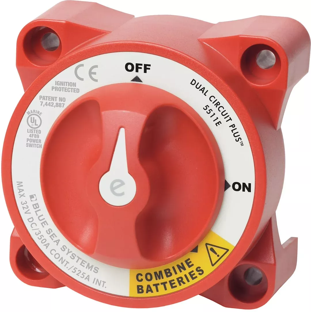 Blue Sea 5511E-BSS 3-Position Battery Selector Switch - 32V