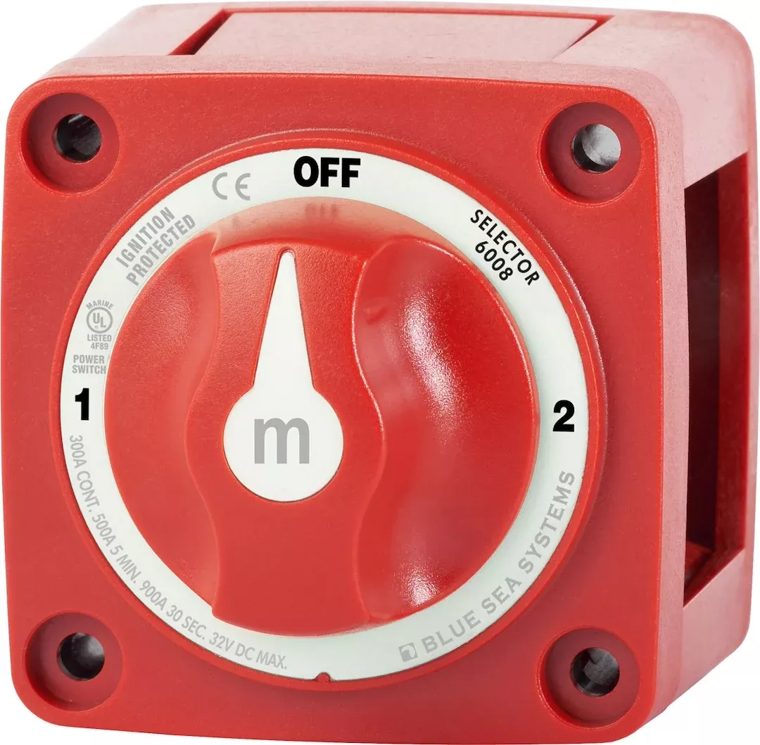 Blue Sea 6008-BSS 3-Position Battery Selector Switch - 32V