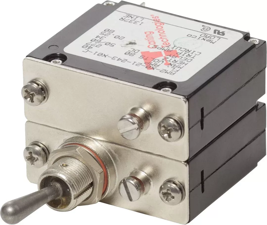 Blue Sea 7316-BSS 40A Hydraulic-Magnetic Circuit Breaker, 2-Pole