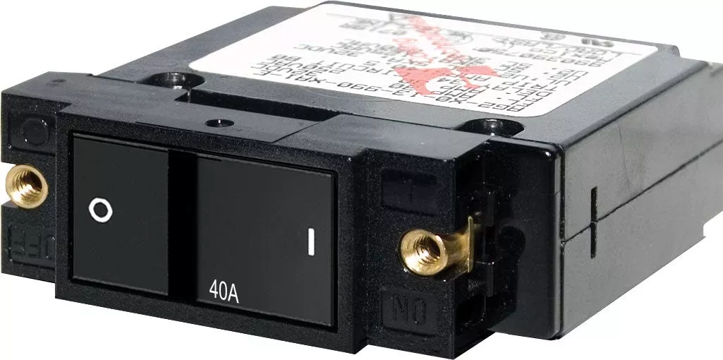 Blue Sea 7407-BSS 40A Hydraulic-Magnetic Circuit Breaker, 1-Pole