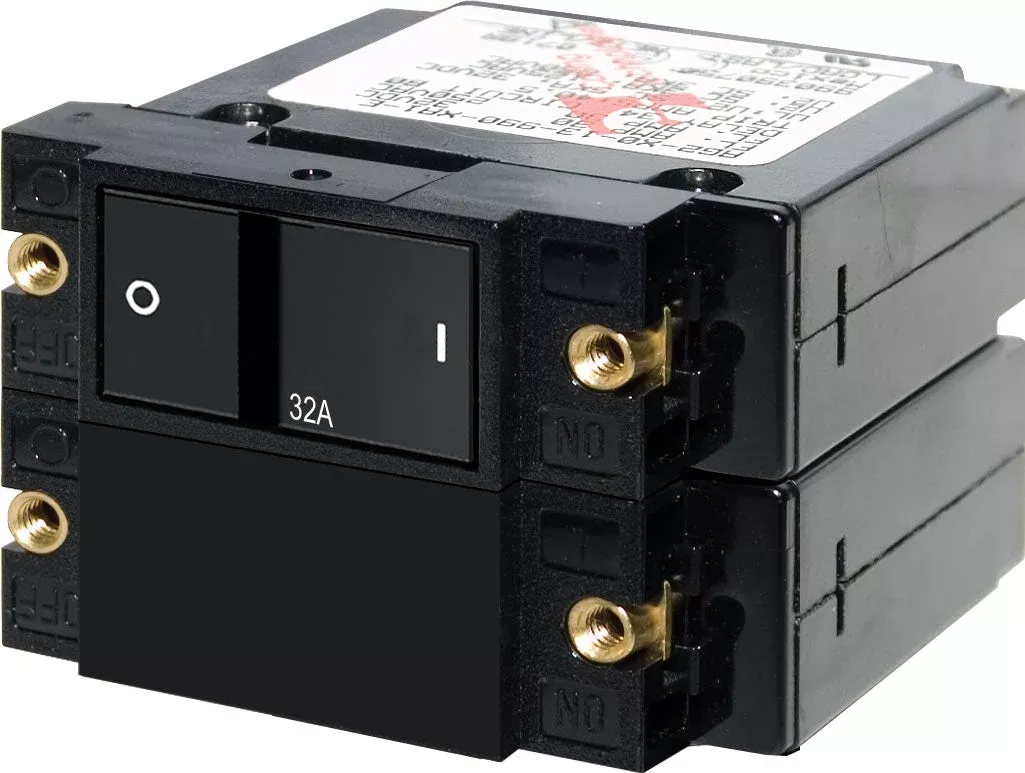 Blue Sea 7415-BSS 32A Hydraulic-Magnetic Circuit Breaker, 2-Pole