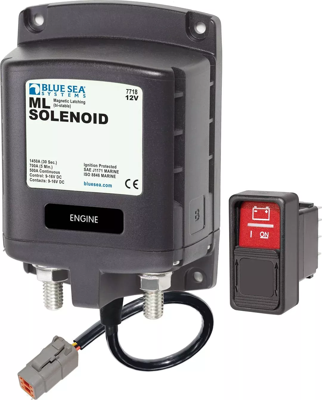 Blue Sea 7718100-BSS ML Solenoid - 12V DTM/ATM 500A