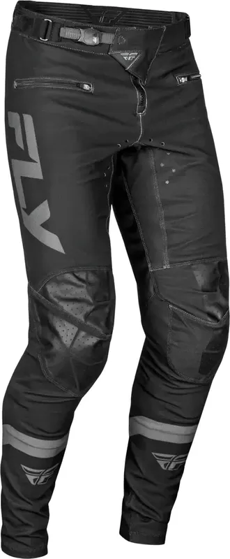 BMX/MTB Durable Stretch Pants in Black/Charcoal, Size 22