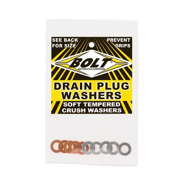 BOLT CRUSH WASHERS 8X5MM 10/PK 5 ALUMINUM & 5 COPPER - 020-81510