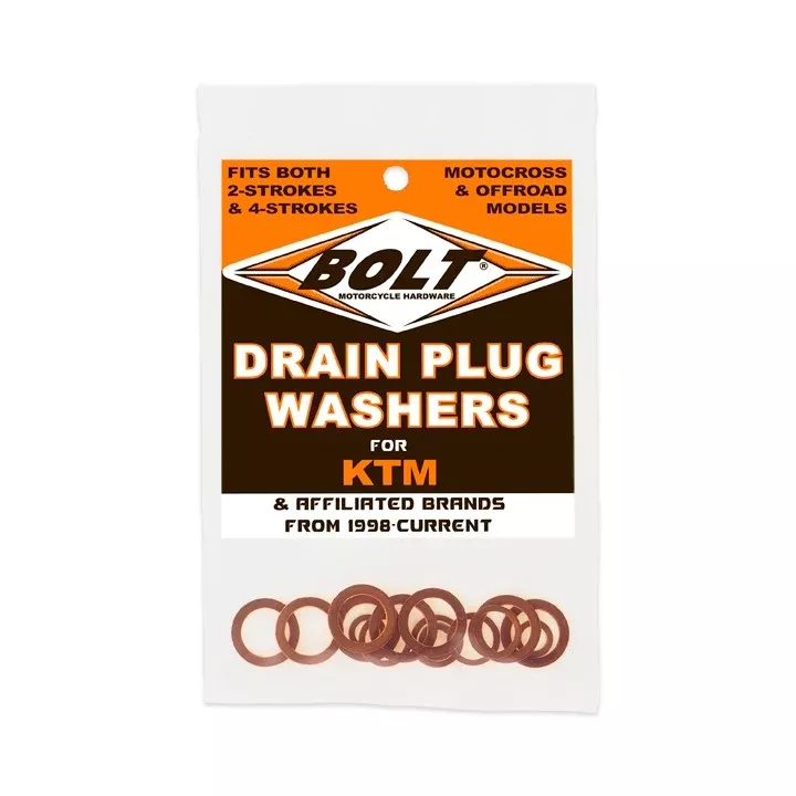 BOLT DRAIN PLUG WASHERS 2/4 STROKE MODELS KTM - 020-0652