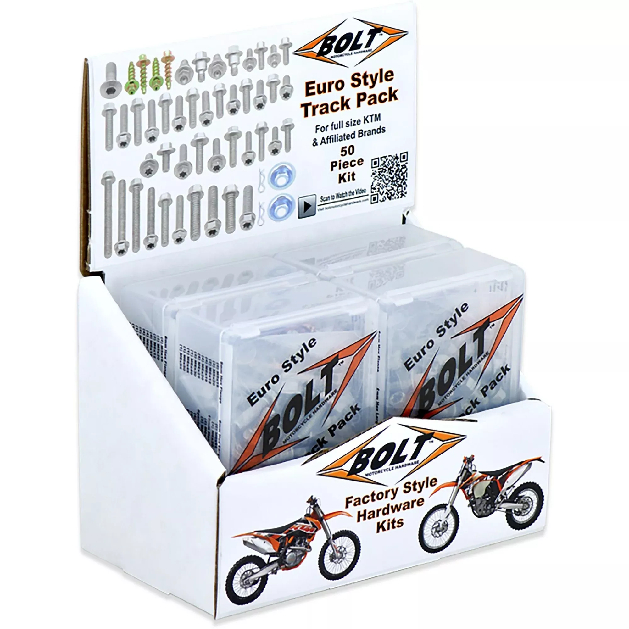 BOLT EURO STYLE TRACK PACK II 6/PK DISPLAY - 020-00105D
