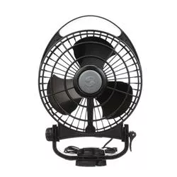 Bora. 12V Marine Fan. Direct Wire, Low Draw Black.